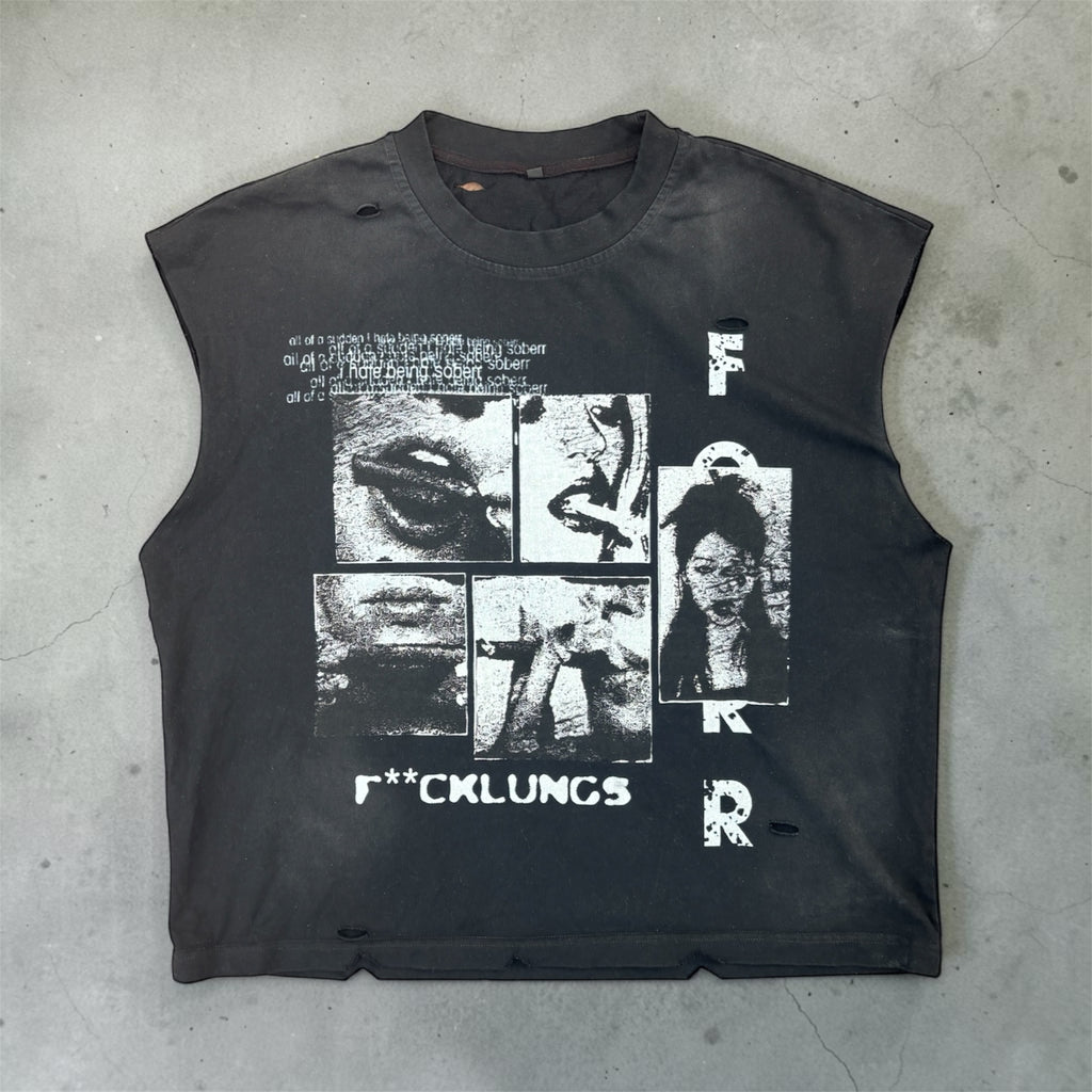 'F**CKLUNGS' Cutoff Tee